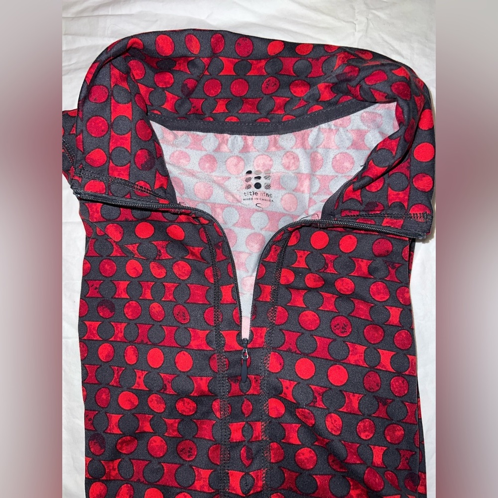 Title NIne Getaway Athletic Dress Long Sleeve 1/4 zip mock neck Sunblock Size S